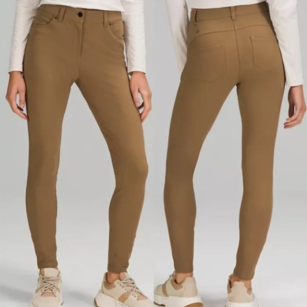 lululemon athletica High-Rise Skinny Pants in Camel Brown